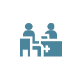 Patient and Doctor Consultation Icon